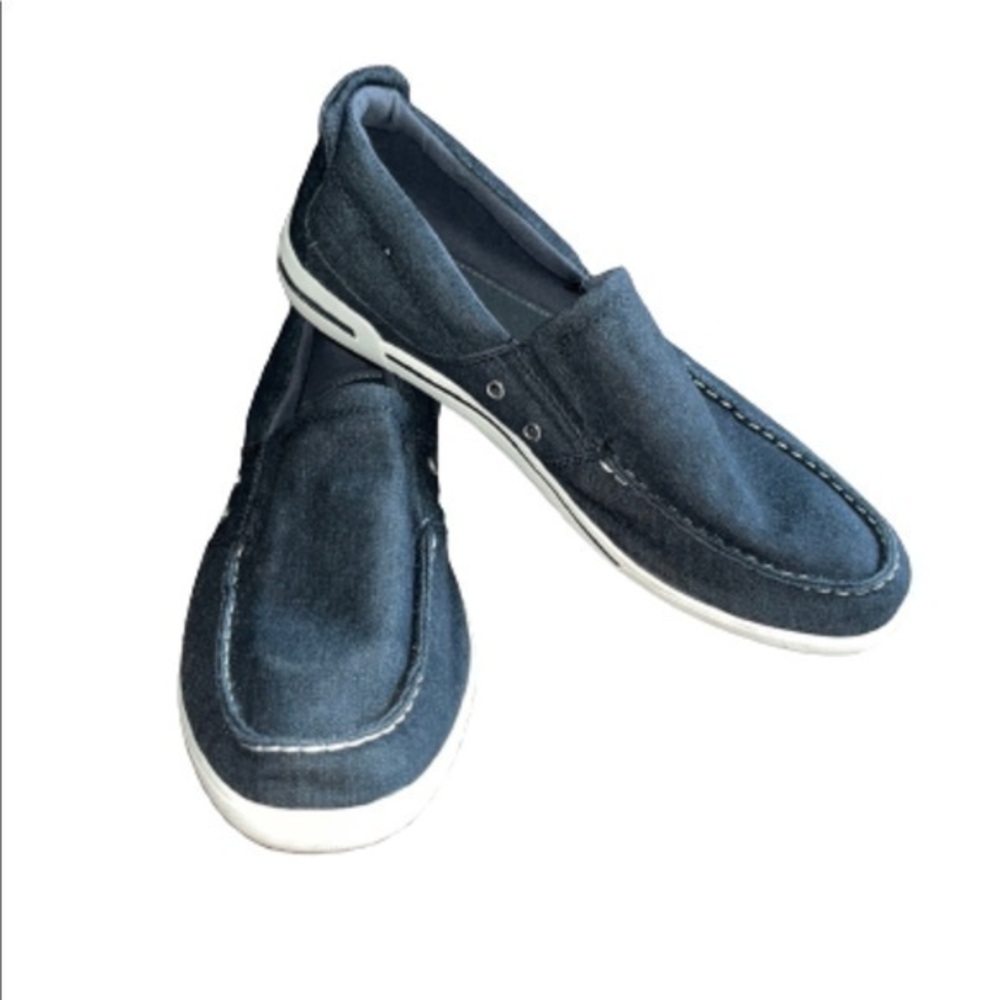 Reaction Kenneth Cole Fasten Ur Anchor black slip on deck shoes size 12